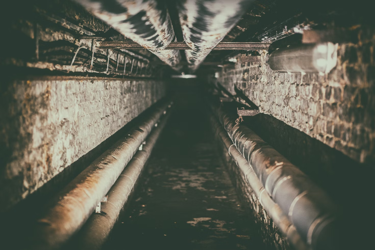 An image of underground sewer pipes