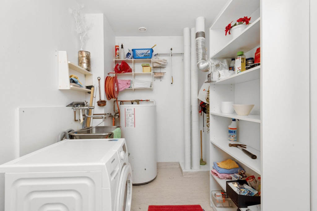 Tankless water heater saves space and energy